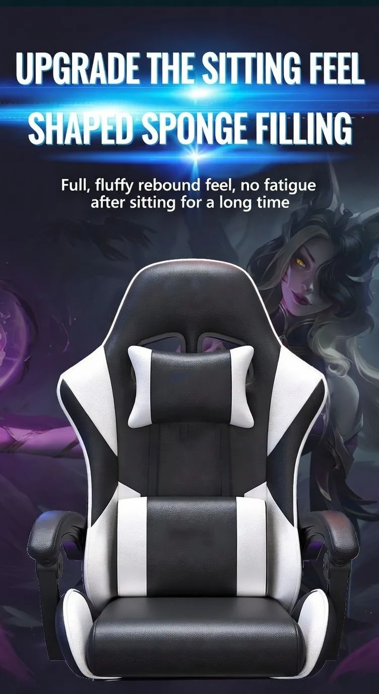 Ergonomic Gaming Chair Adjustable Reclining Computer Chair Comfortable Esports Office Swivel Chair for Home and Streamers showcase 2