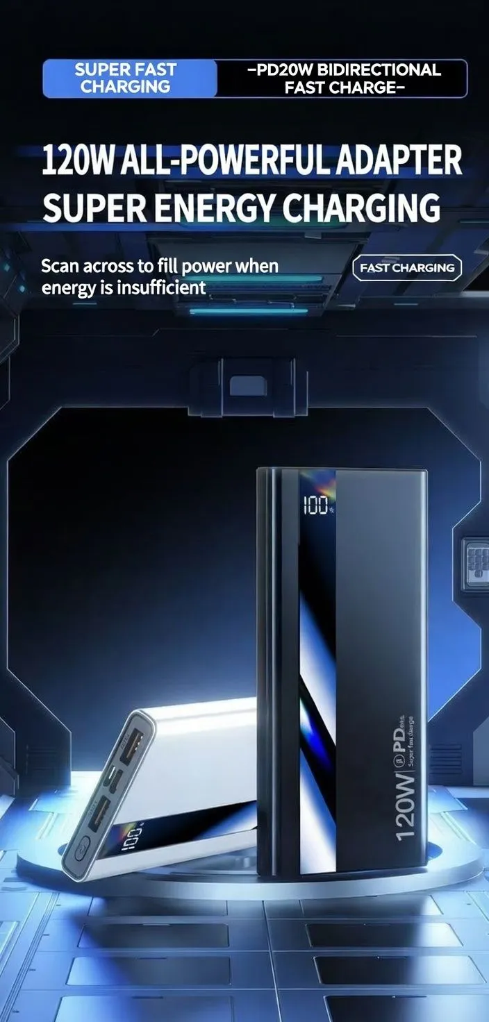 20000mAh Fast Charging Power Bank Ultra Slim Portable Charger Universal Mobile Power Bank for Smartphones showcase 4
