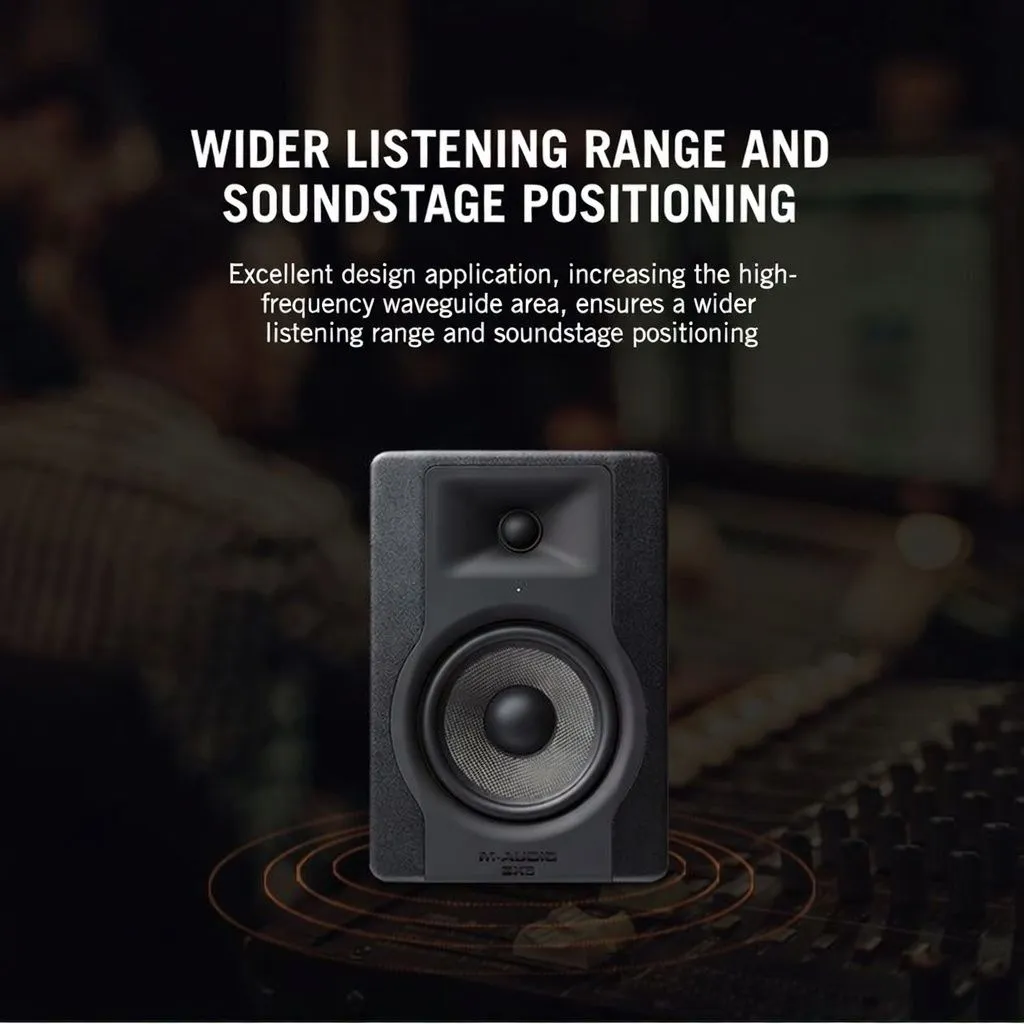 M-Audio BX5 D3 5-Inch Professional Active Studio Monitor Speaker HiFi Desktop Recording Studio Bass Speaker showcase 5