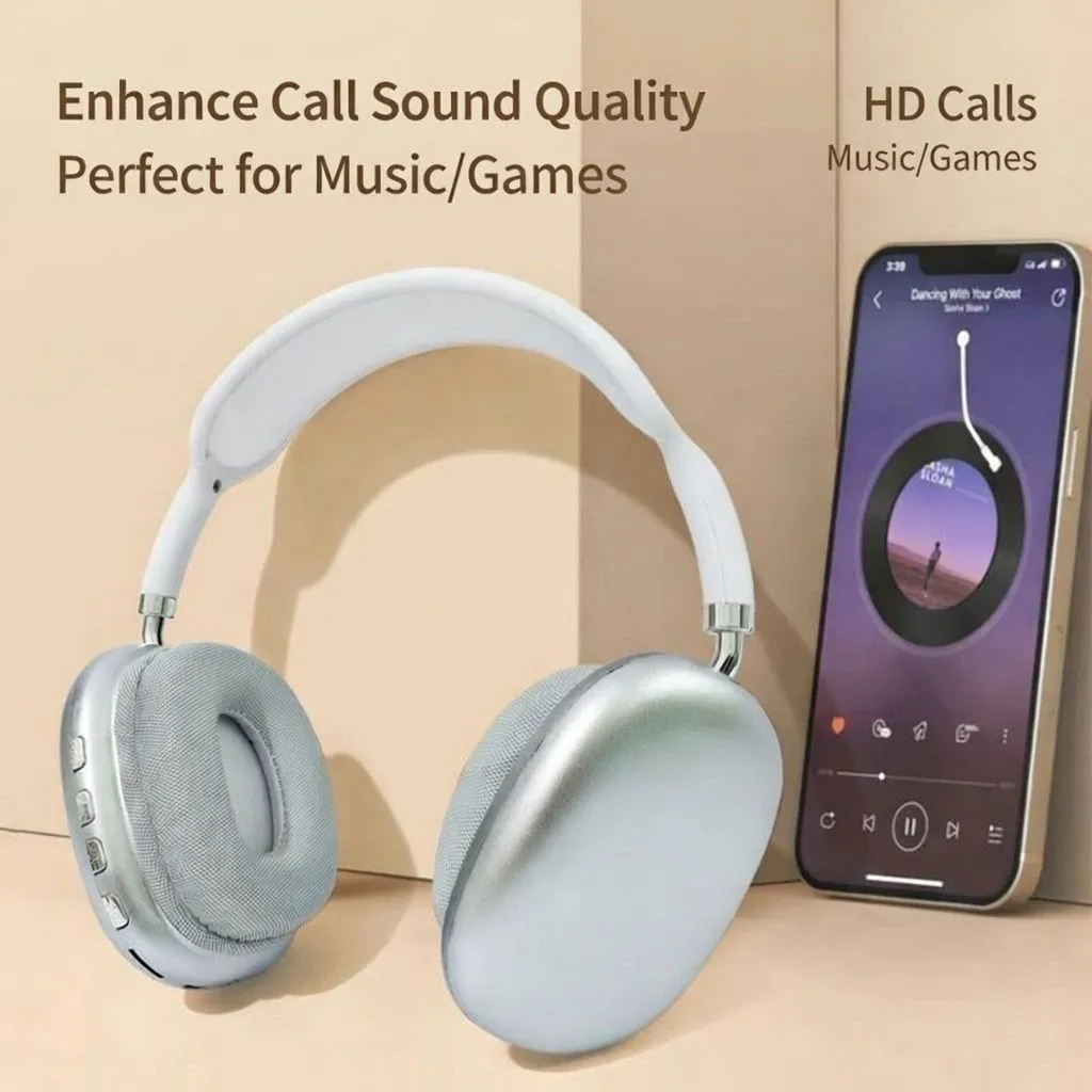 P9 Wireless Bluetooth Gaming Headset Over-Ear Noise Cancelling Headphones with Mic for iPhone Huawei Android thumbnail 2