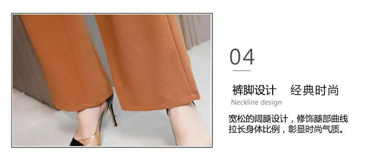 Women's Three Piece Suit Elegant Autumn Winter Fashion Slim Fit Plus Size Women's Outfit Set showcase 9