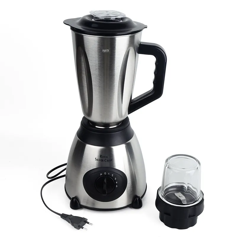 2-in-1 Multifunction Blender and Grinder Stainless Steel Juicer Mixer Food Processor with European Plug thumbnail 6