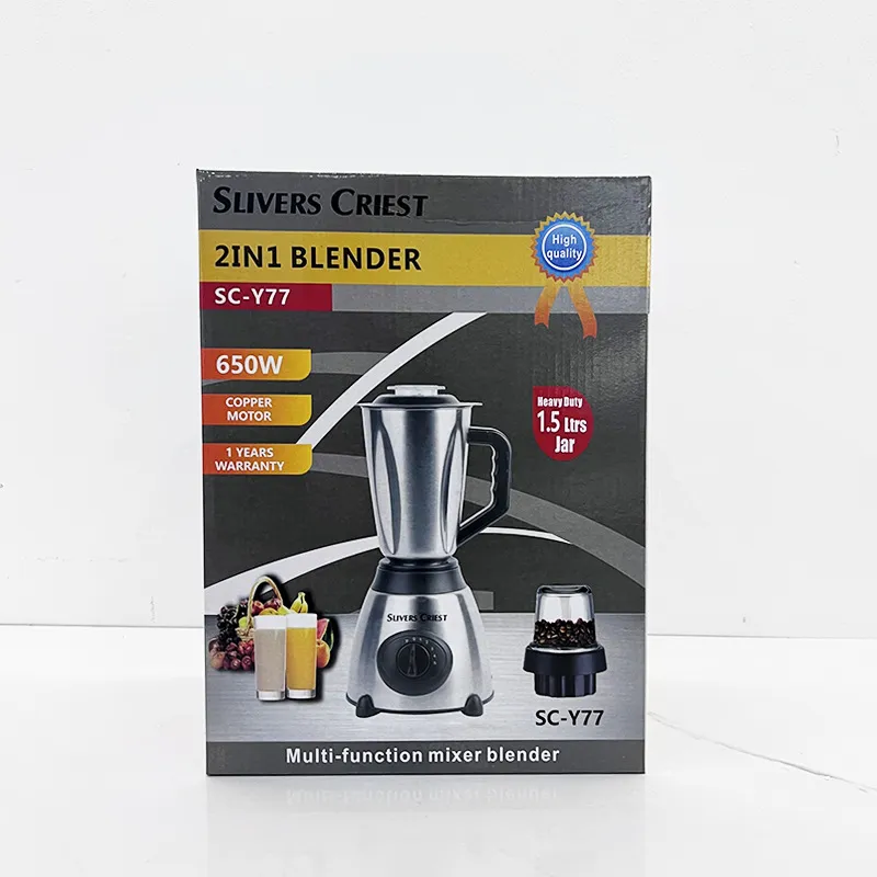 2-in-1 Multifunction Blender and Grinder Stainless Steel Juicer Mixer Food Processor with European Plug showcase 17