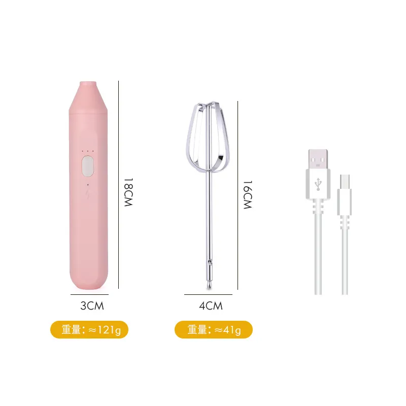 Wireless Electric eggbeater household small baking cream dispenser handheld milk frother automatic coffee mixer thumbnail 8