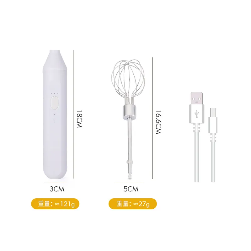 Wireless Electric eggbeater household small baking cream dispenser handheld milk frother automatic coffee mixer thumbnail 9