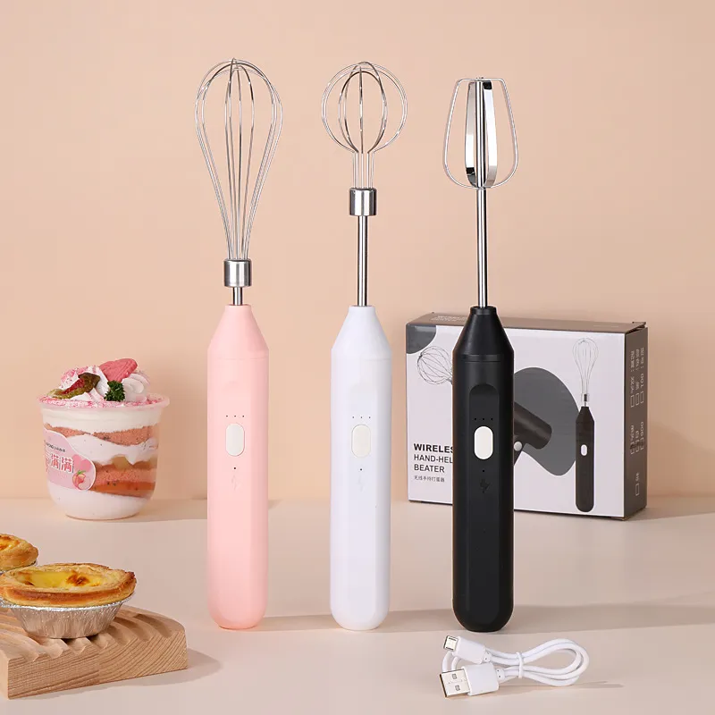 Wireless Electric eggbeater household small baking cream dispenser handheld milk frother automatic coffee mixer thumbnail 1