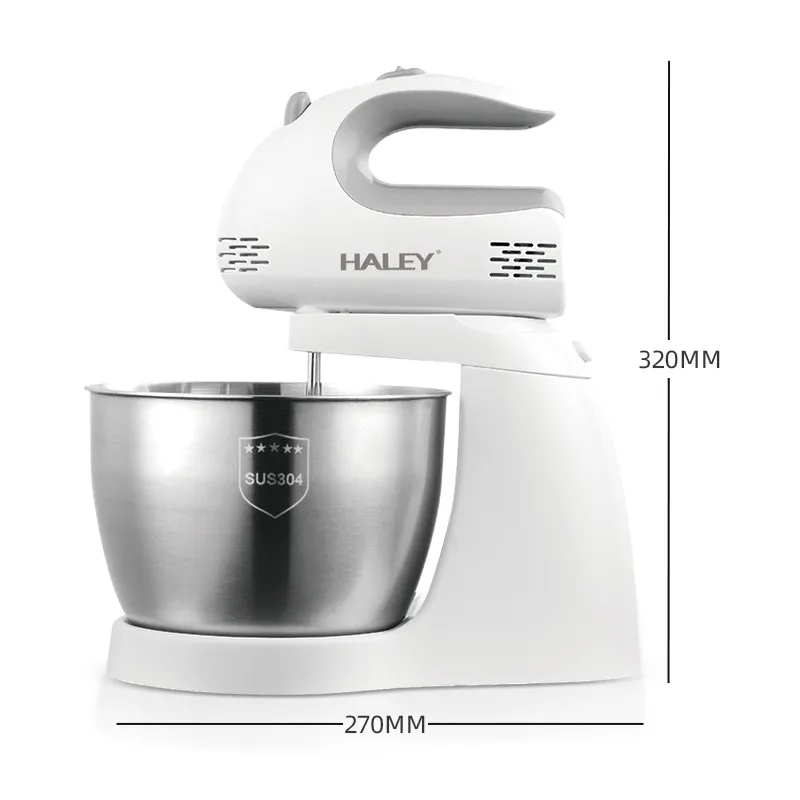 Haley High Power Electric Egg Beater Stand Mixer Household Automatic Cream Whisk Baking Mixer thumbnail 5