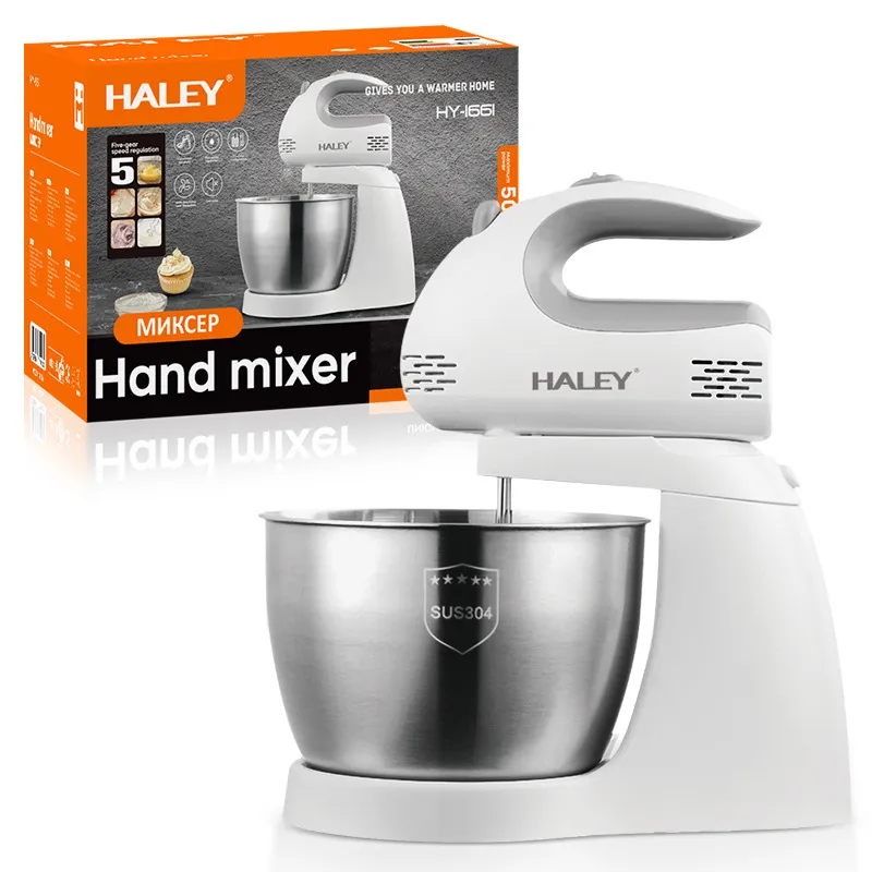 Haley High Power Electric Egg Beater Stand Mixer Household Automatic Cream Whisk Baking Mixer thumbnail 1