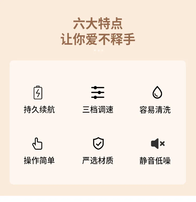 Rechargeable Handheld Electric Whisk USB Wireless Milk Frother Coffee Mixer Kitchen Egg Beater showcase 2