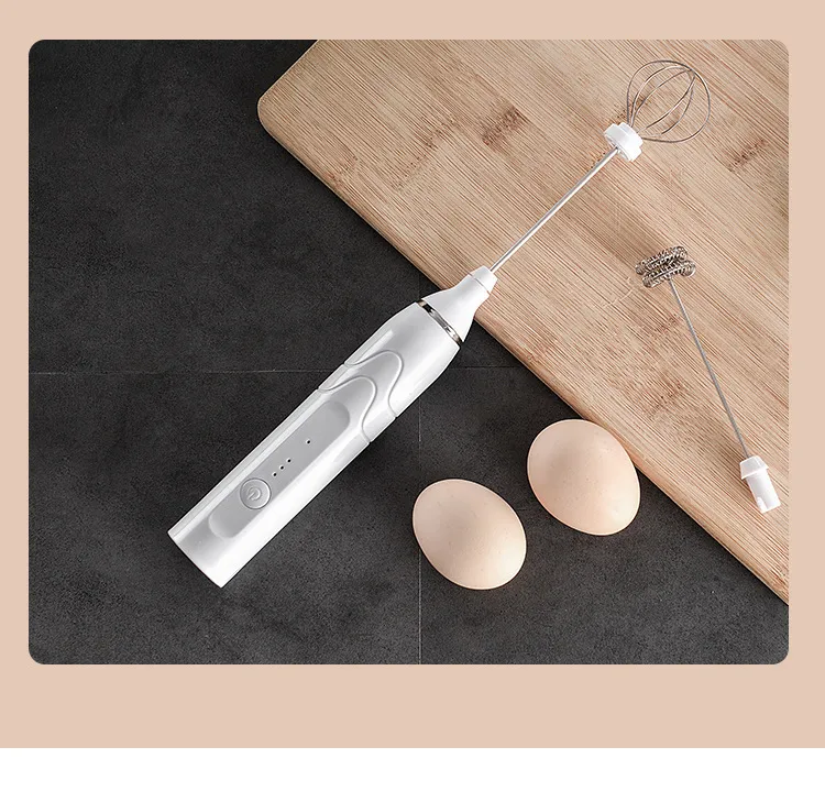 Rechargeable Handheld Electric Whisk USB Wireless Milk Frother Coffee Mixer Kitchen Egg Beater showcase 14