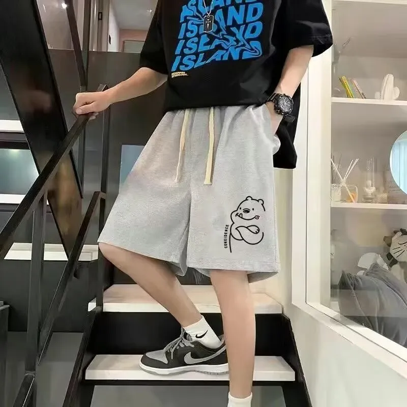 Men's Casual Shorts Summer Trendy Loose Plus Size Medium Pants Thin Outerwear Sports Five-Point Shorts thumbnail 6