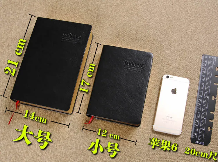 A5 Retro European Style Notebook with Thickened Pages and Leather Edge, Ideal for Diary, Journaling, Sketching, and Everyday Note-Taking for Students and Professionals showcase 3
