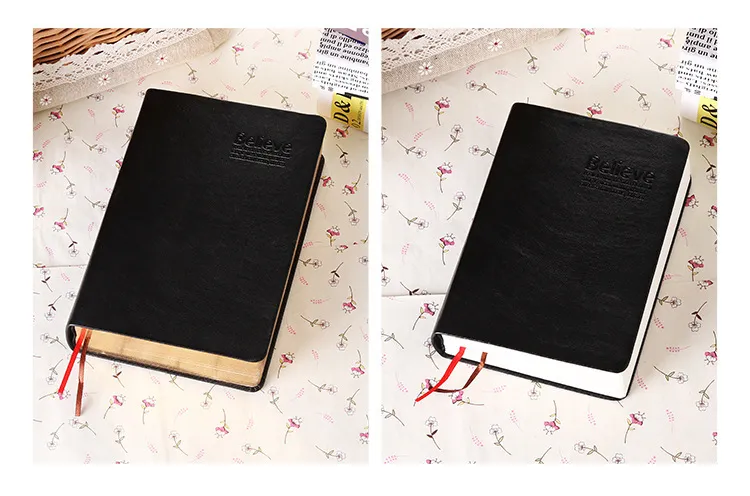 A5 Retro European Style Notebook with Thickened Pages and Leather Edge, Ideal for Diary, Journaling, Sketching, and Everyday Note-Taking for Students and Professionals showcase 5