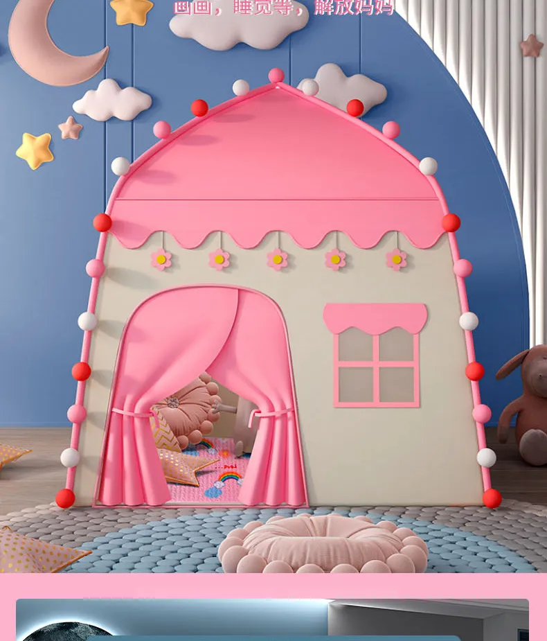Children's Play Tent for Indoor Use: A Portable and Foldable Dream Castle for Girls and Boys, Perfect for Playdates, Home, and Birthday Gifts showcase 6