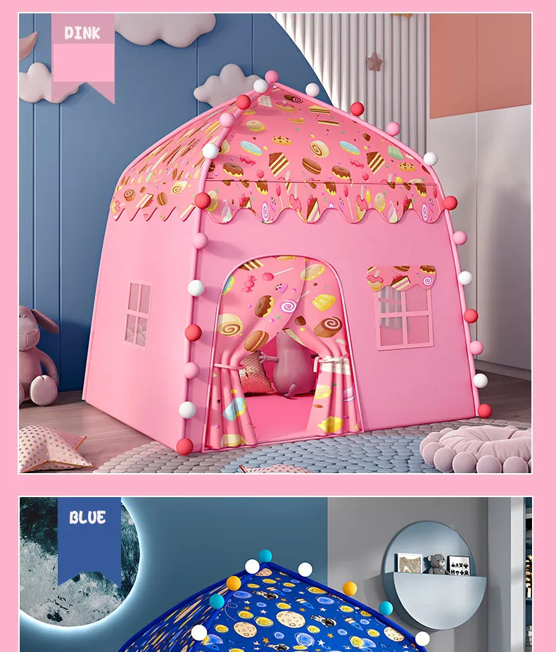 Children's Play Tent for Indoor Use: A Portable and Foldable Dream Castle for Girls and Boys, Perfect for Playdates, Home, and Birthday Gifts showcase 18