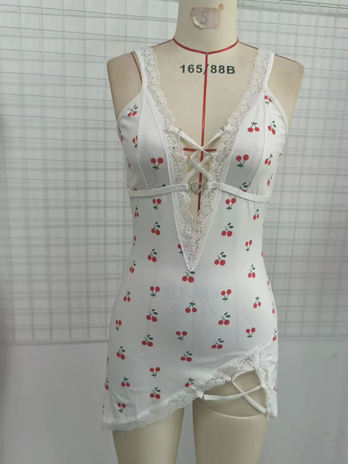 Women's Sexy Pajama Set - Summer Nightgown, Spaghetti Strap Sleepwear, Mid-Length Skirt, Temptation Lingerie, Comfortable Home Wear for Ladies showcase 12