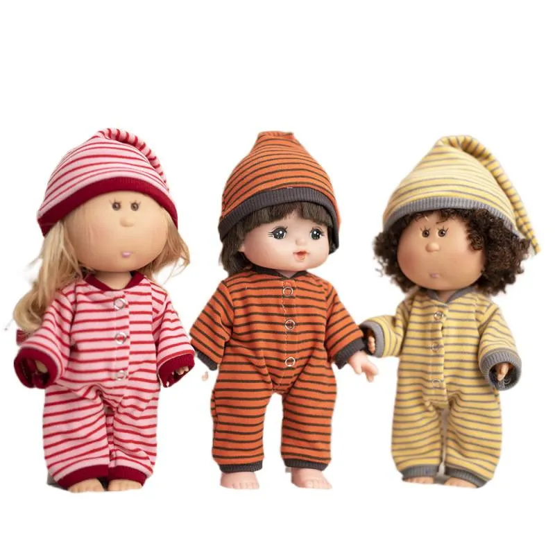 Cute Spanish Doll Potato Doll Clothes 24cm Plush Toy Striped Homewear Doll Clothes Replacement Outfit Adorable thumbnail 5