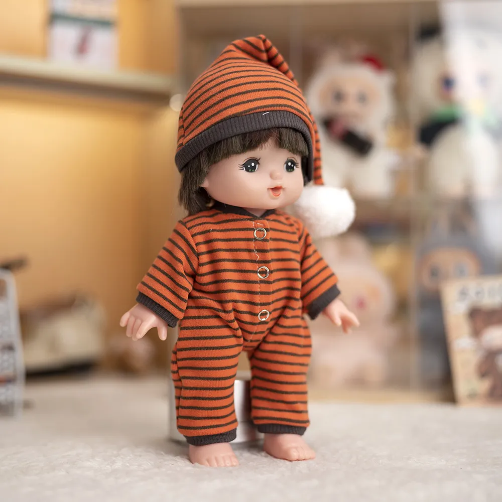 Cute Spanish Doll Potato Doll Clothes 24cm Plush Toy Striped Homewear Doll Clothes Replacement Outfit Adorable showcase 10
