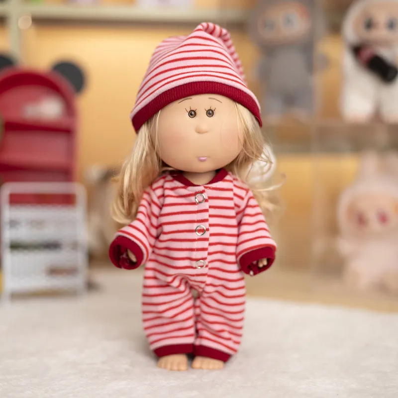 Cute Spanish Doll Potato Doll Clothes 24cm Plush Toy Striped Homewear Doll Clothes Replacement Outfit Adorable thumbnail 4