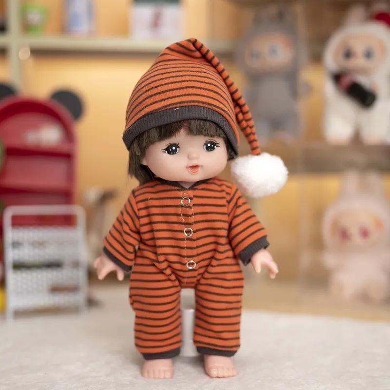 Cute Spanish Doll Potato Doll Clothes 24cm Plush Toy Striped Homewear Doll Clothes Replacement Outfit Adorable thumbnail 3