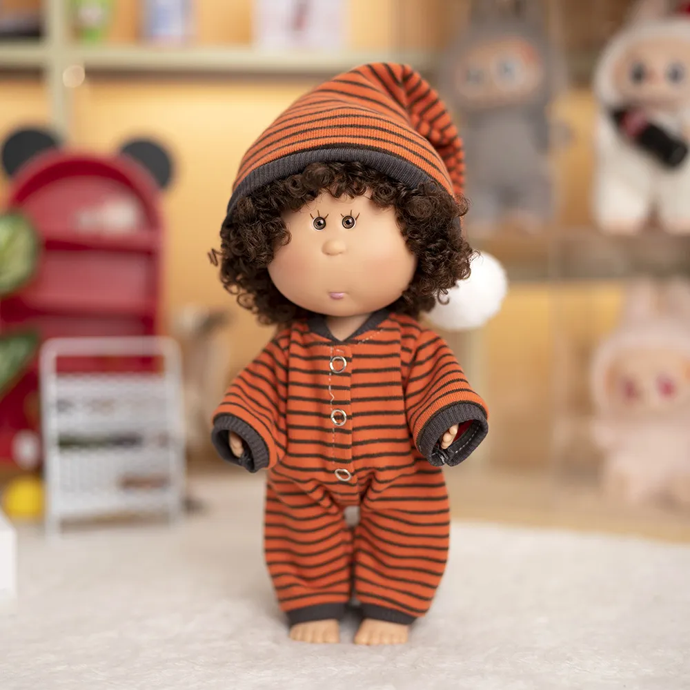 Cute Spanish Doll Potato Doll Clothes 24cm Plush Toy Striped Homewear Doll Clothes Replacement Outfit Adorable showcase 11