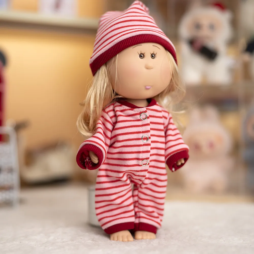 Cute Spanish Doll Potato Doll Clothes 24cm Plush Toy Striped Homewear Doll Clothes Replacement Outfit Adorable showcase 8