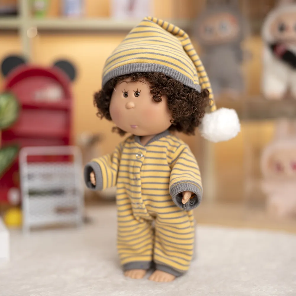 Cute Spanish Doll Potato Doll Clothes 24cm Plush Toy Striped Homewear Doll Clothes Replacement Outfit Adorable showcase 6