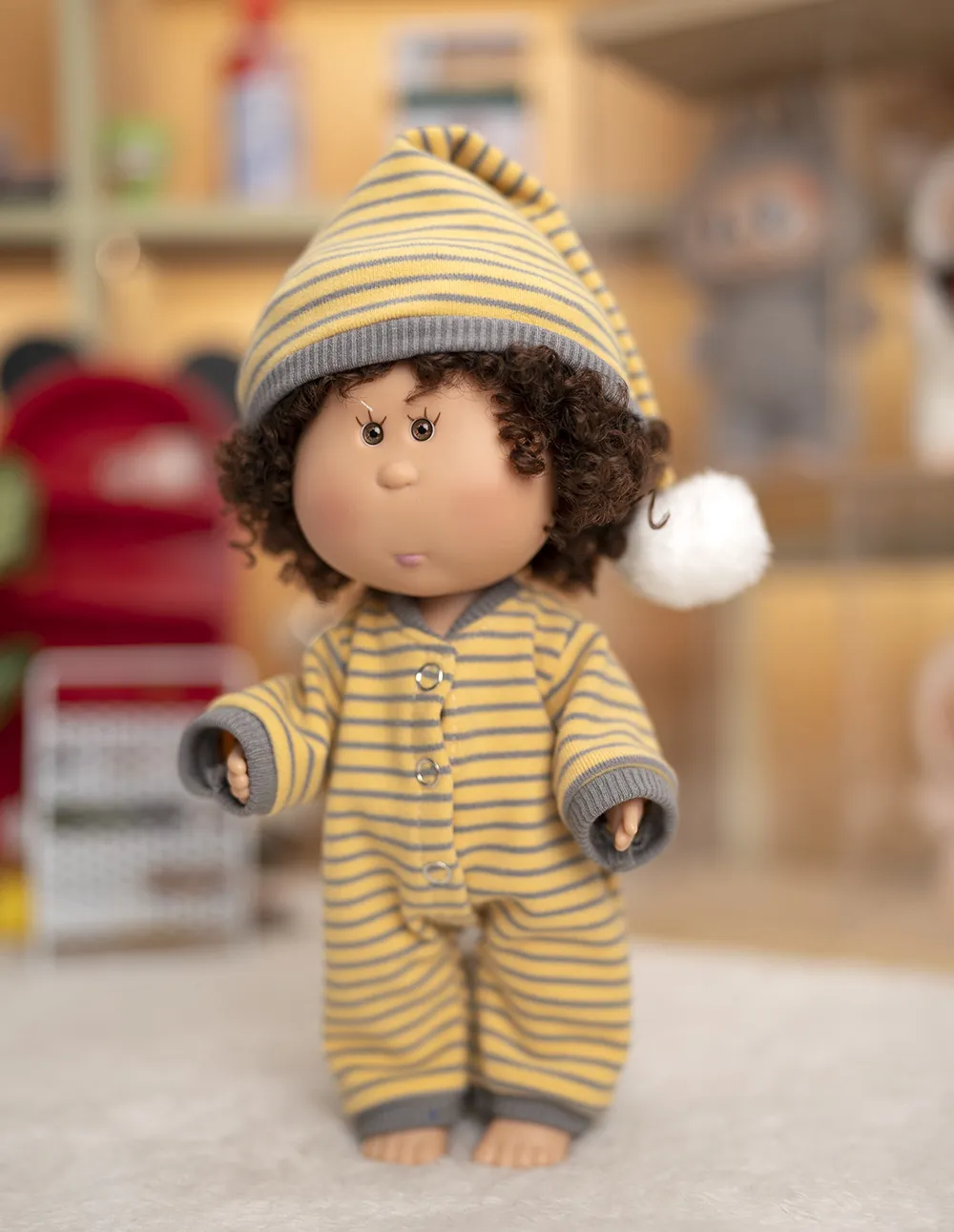 Cute Spanish Doll Potato Doll Clothes 24cm Plush Toy Striped Homewear Doll Clothes Replacement Outfit Adorable showcase 4