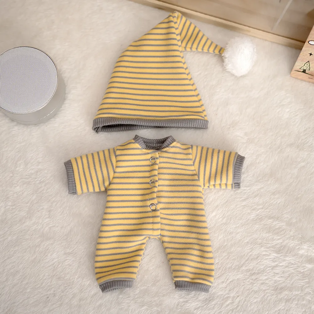 Cute Spanish Doll Potato Doll Clothes 24cm Plush Toy Striped Homewear Doll Clothes Replacement Outfit Adorable showcase 14