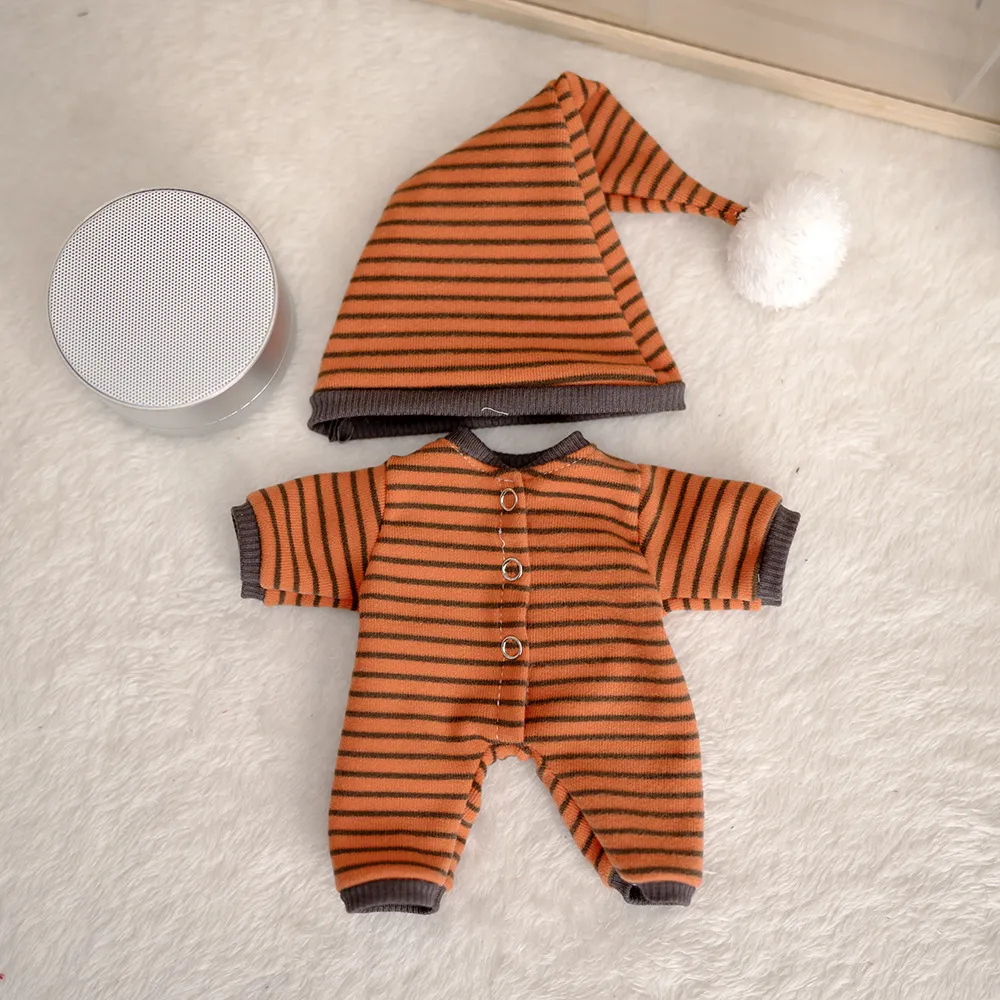 Cute Spanish Doll Potato Doll Clothes 24cm Plush Toy Striped Homewear Doll Clothes Replacement Outfit Adorable showcase 13