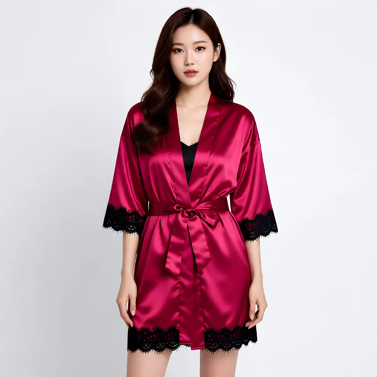 Women's Sexy Lingerie Robe Set - Erotic Sleepwear, Roleplay Costume, Open Front Nightgown - Seductive Loungewear for Bedroom showcase 10