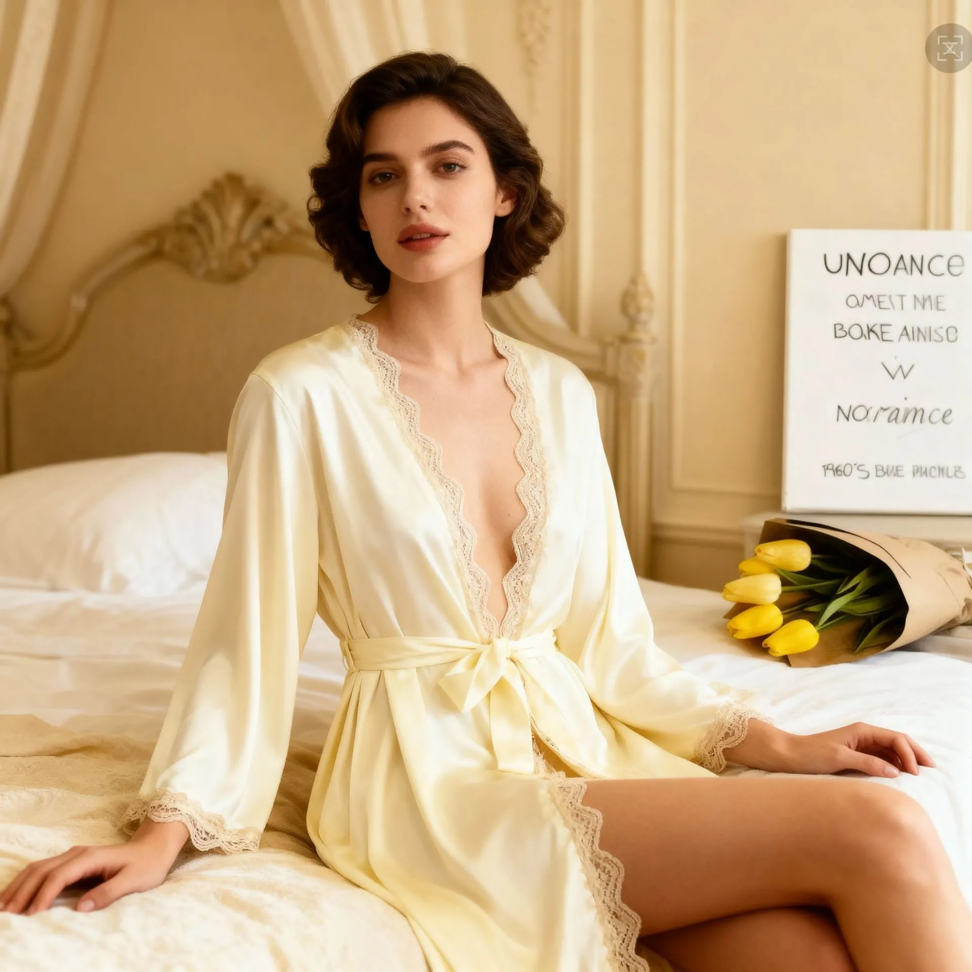 Women's Sexy Lingerie Sleepwear Robe Set - New Year's Home Pajamas - Comfortable and Stylish Loungewear thumbnail 6