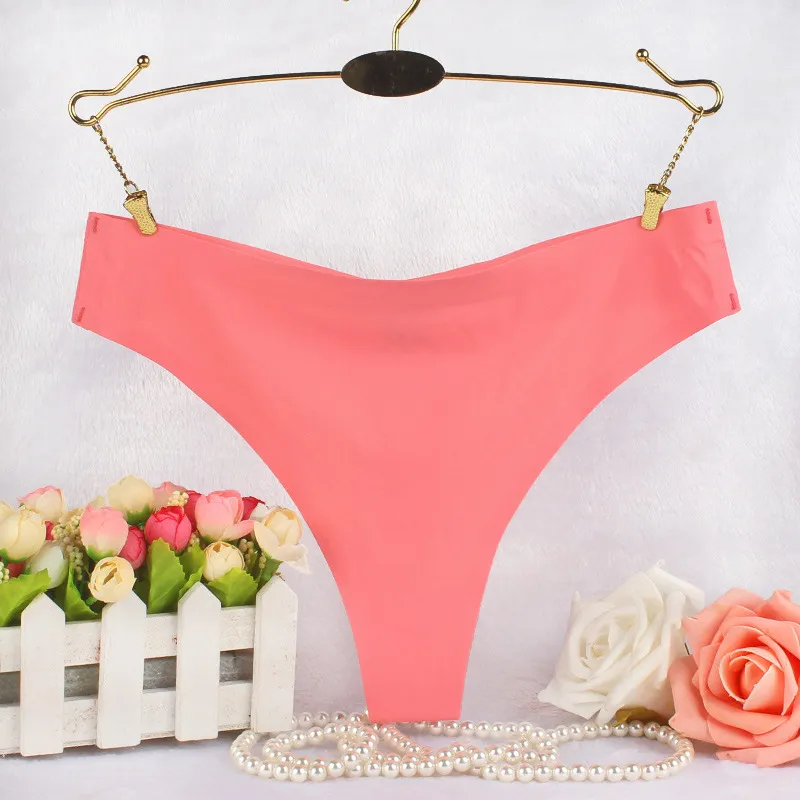 Women's Seamless Thong Underwear - Sexy Low Waist T-Pants with Cotton Crotch - Comfortable, Breathable, Wholesale Available showcase 5