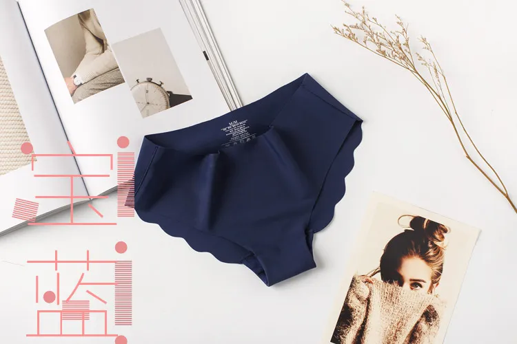 Women's Ice Silk Seamless Underwear - Plus Size Low Waist Cotton Crotch Panties - Breathable, Lightweight, Sexy Briefs for Everyday Comfort showcase 13