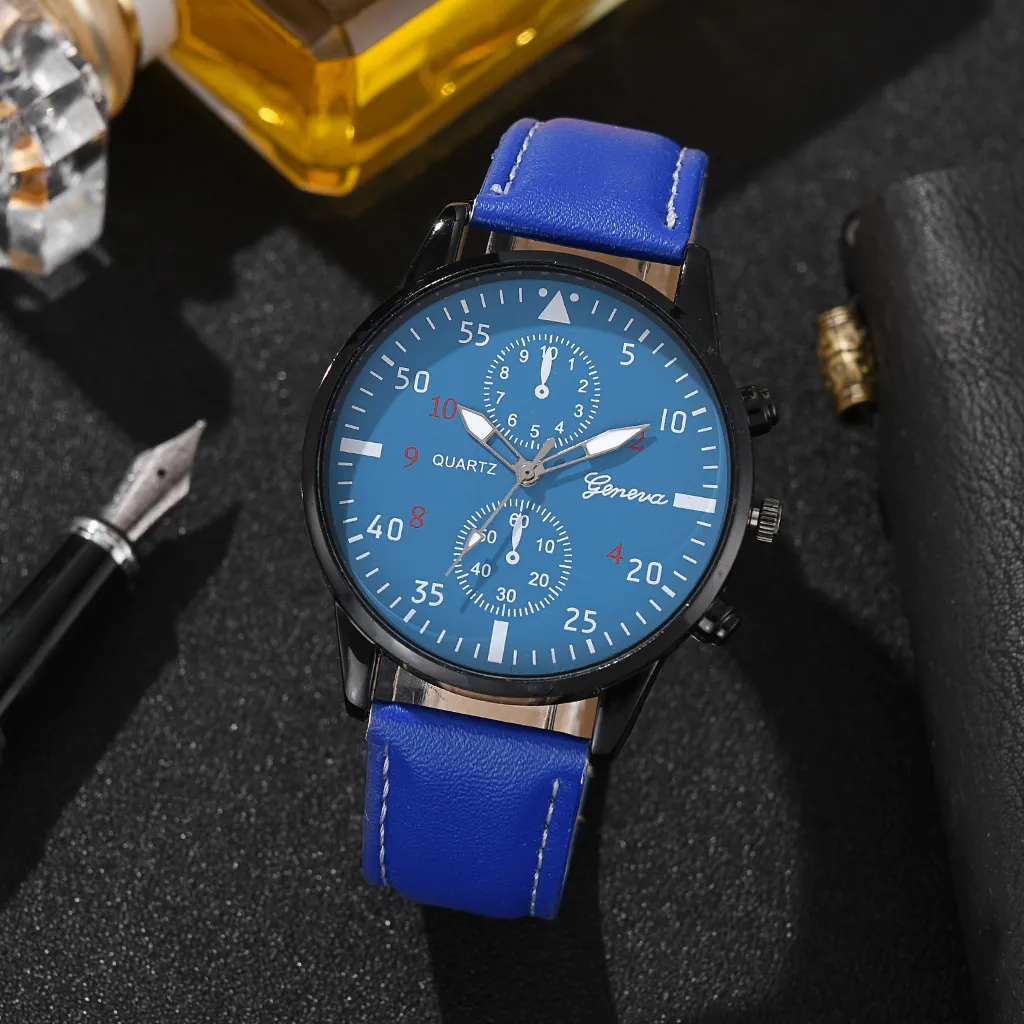 Men's Fashion Business Watch - Stainless Steel Quartz Wristwatch with Two-Eye Design - Hot Selling Foreign Trade Style showcase 6