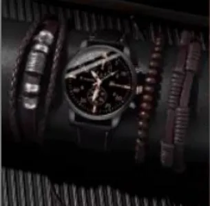 Men's Fashion Business Watch - Stainless Steel Quartz Wristwatch with Two-Eye Design - Hot Selling Foreign Trade Style thumbnail 6