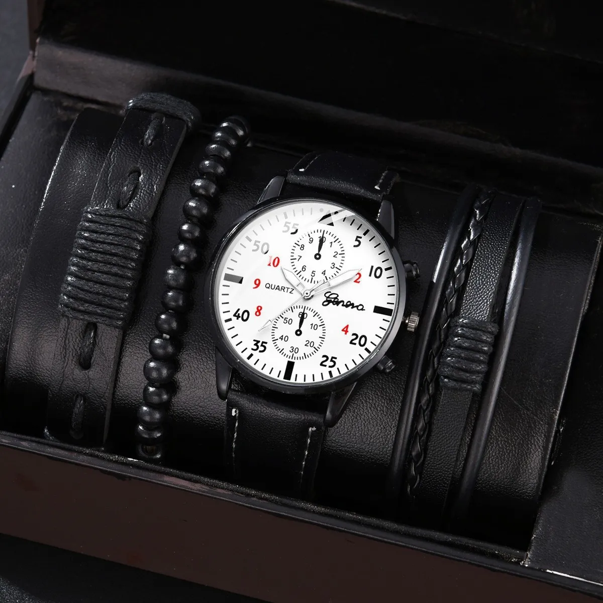 Men's Fashion Business Watch - Stainless Steel Quartz Wristwatch with Two-Eye Design - Hot Selling Foreign Trade Style thumbnail 4