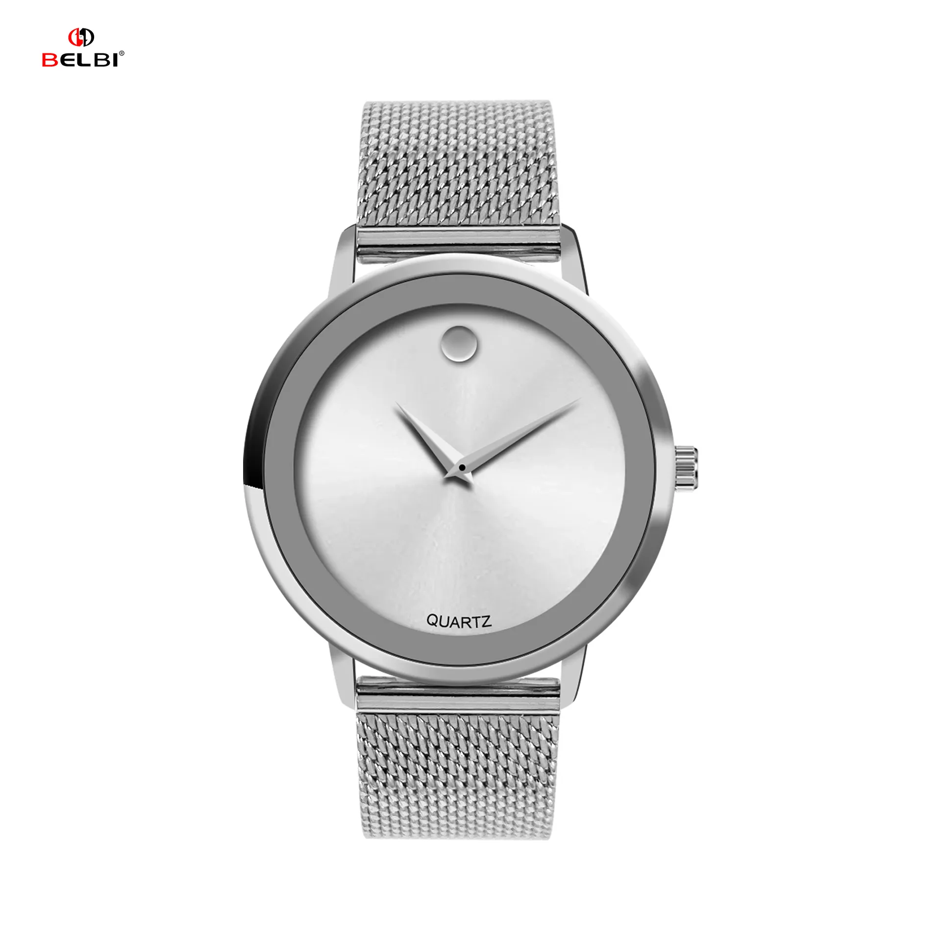 Men's Stainless Steel Mesh Strap Quartz Watch - Fashion Casual Business Wristwatch for Men - Facebook E-commerce Brand thumbnail 6
