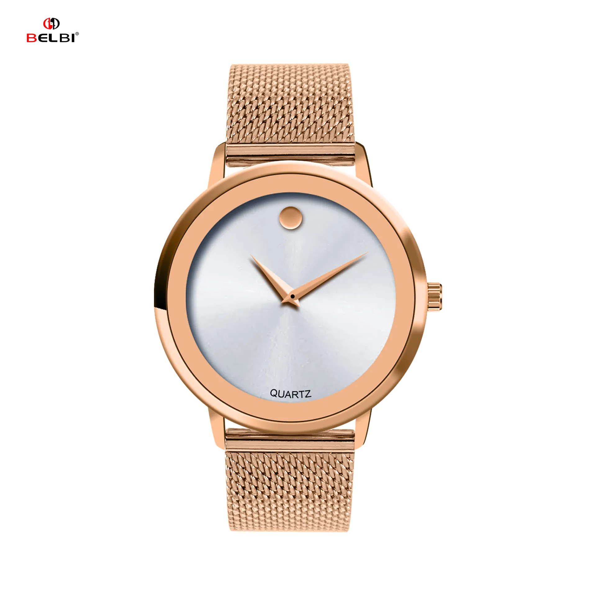 Men's Stainless Steel Mesh Strap Quartz Watch - Fashion Casual Business Wristwatch for Men - Facebook E-commerce Brand thumbnail 9