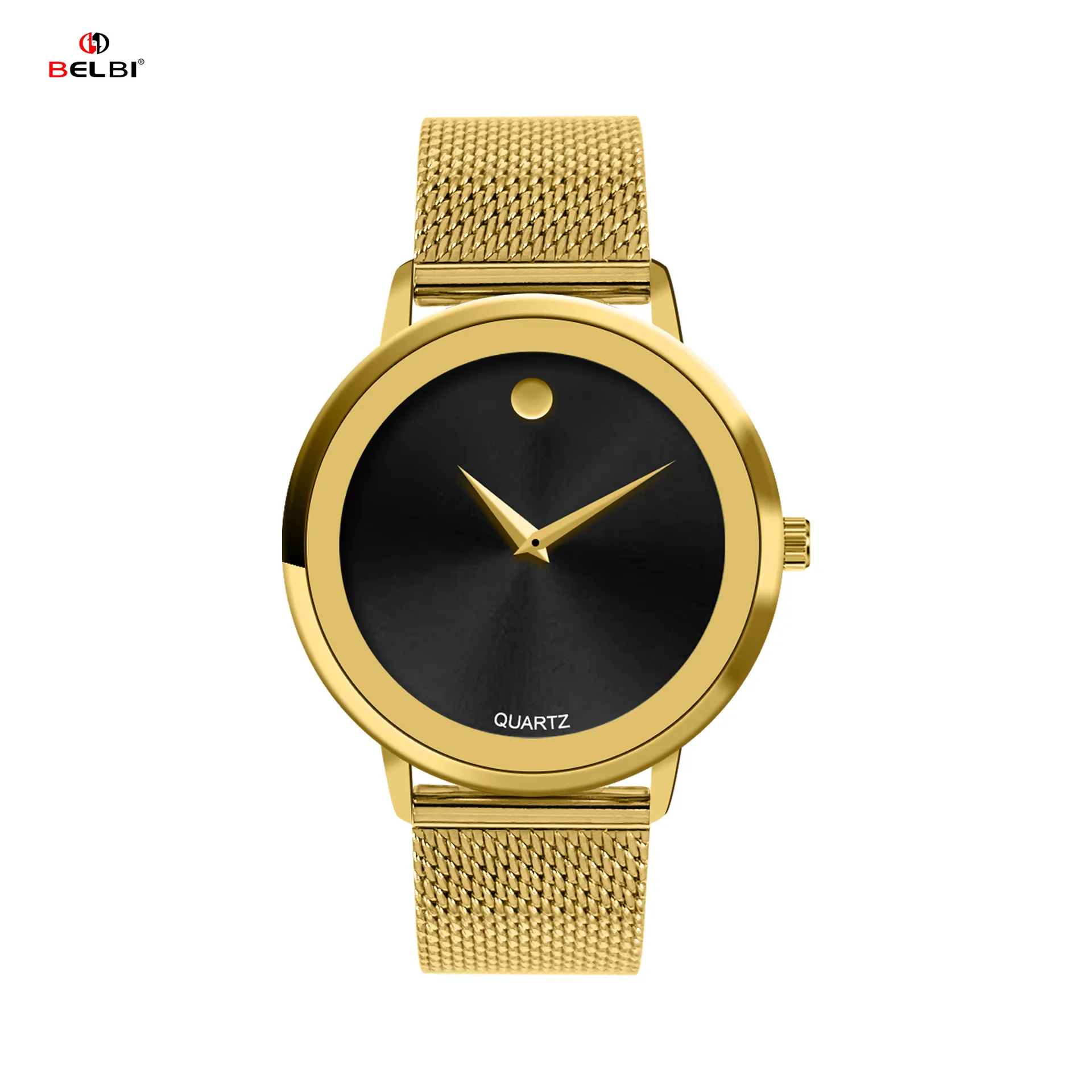 Men's Stainless Steel Mesh Strap Quartz Watch - Fashion Casual Business Wristwatch for Men - Facebook E-commerce Brand thumbnail 7