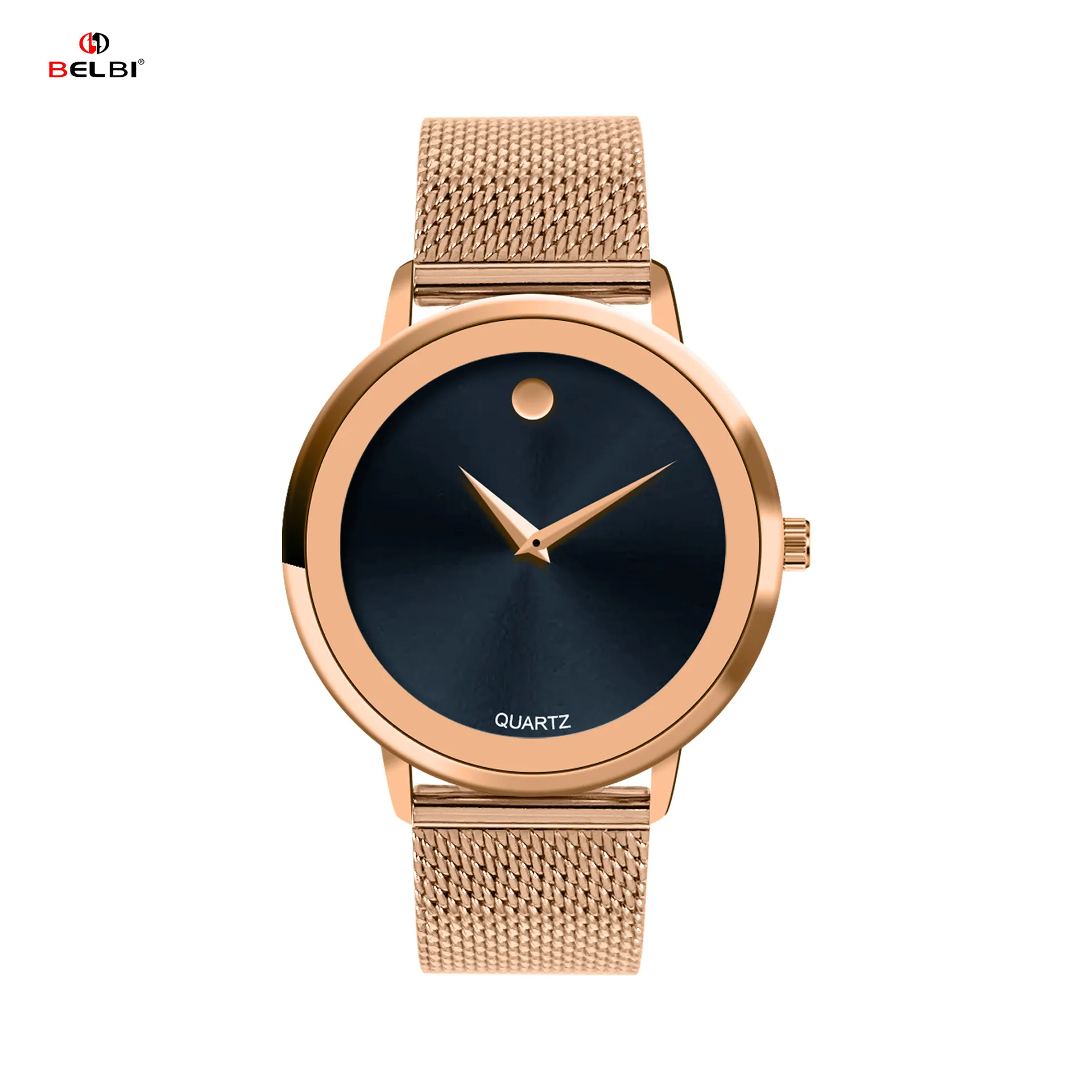 Men's Stainless Steel Mesh Strap Quartz Watch - Fashion Casual Business Wristwatch for Men - Facebook E-commerce Brand thumbnail 8
