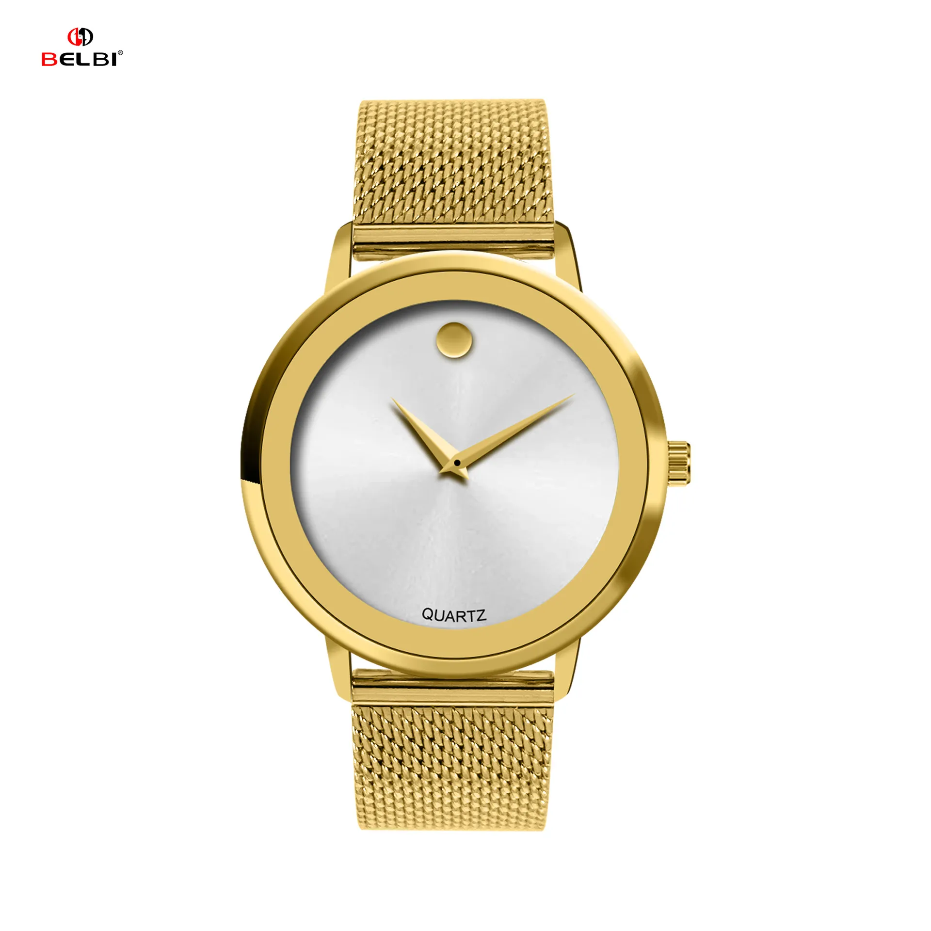 Men's Stainless Steel Mesh Strap Quartz Watch - Fashion Casual Business Wristwatch for Men - Facebook E-commerce Brand thumbnail 10