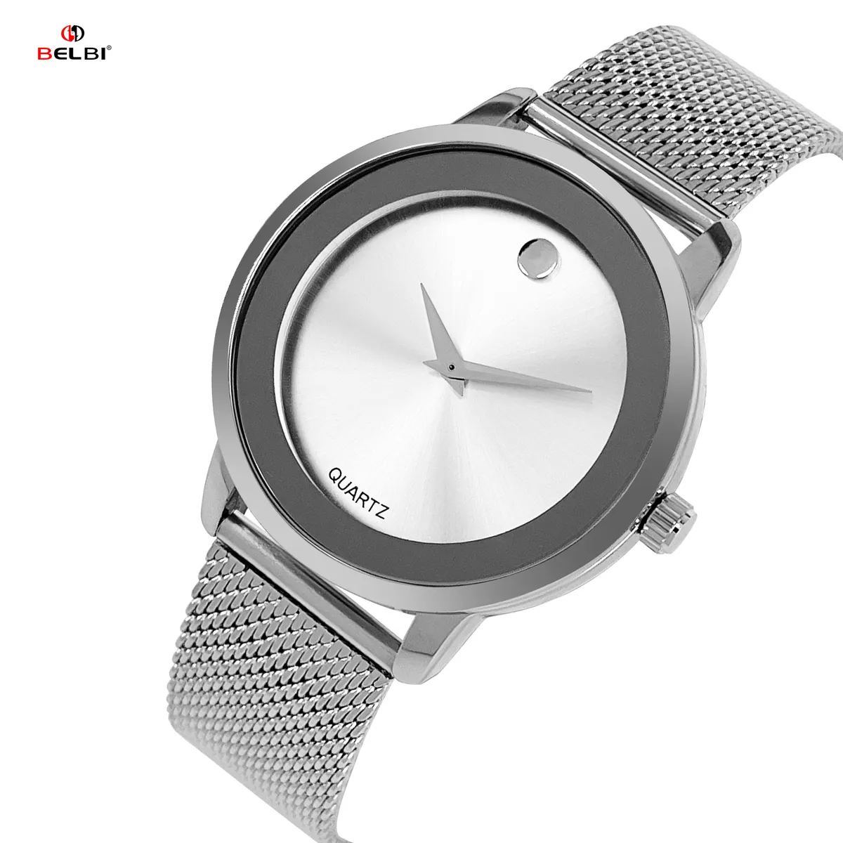 Men's Stainless Steel Mesh Strap Quartz Watch - Fashion Casual Business Wristwatch for Men - Facebook E-commerce Brand showcase 14