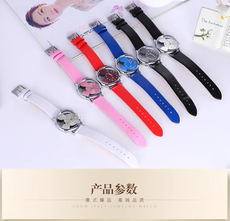 Transparent Hollow Mickey Mouse Watch for Women Girls Kids Students - Fashionable Belt Watch, Cute Design, Wholesale Available showcase 7
