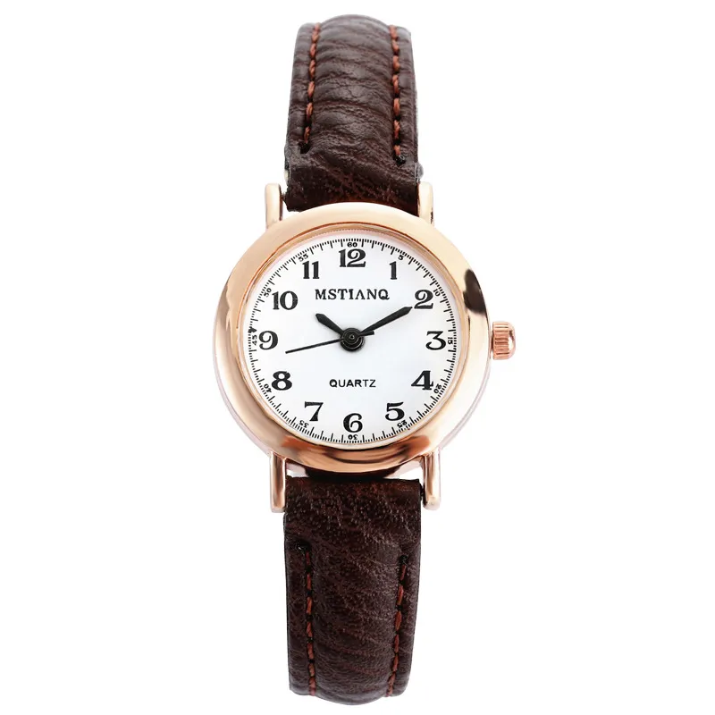 Women's Korean Style Simple Cute Watch for Students | Retro Artistic Tiny Small Dial Girlfriend Watch Pair | Fashionable Wristwatch for Girls thumbnail 5
