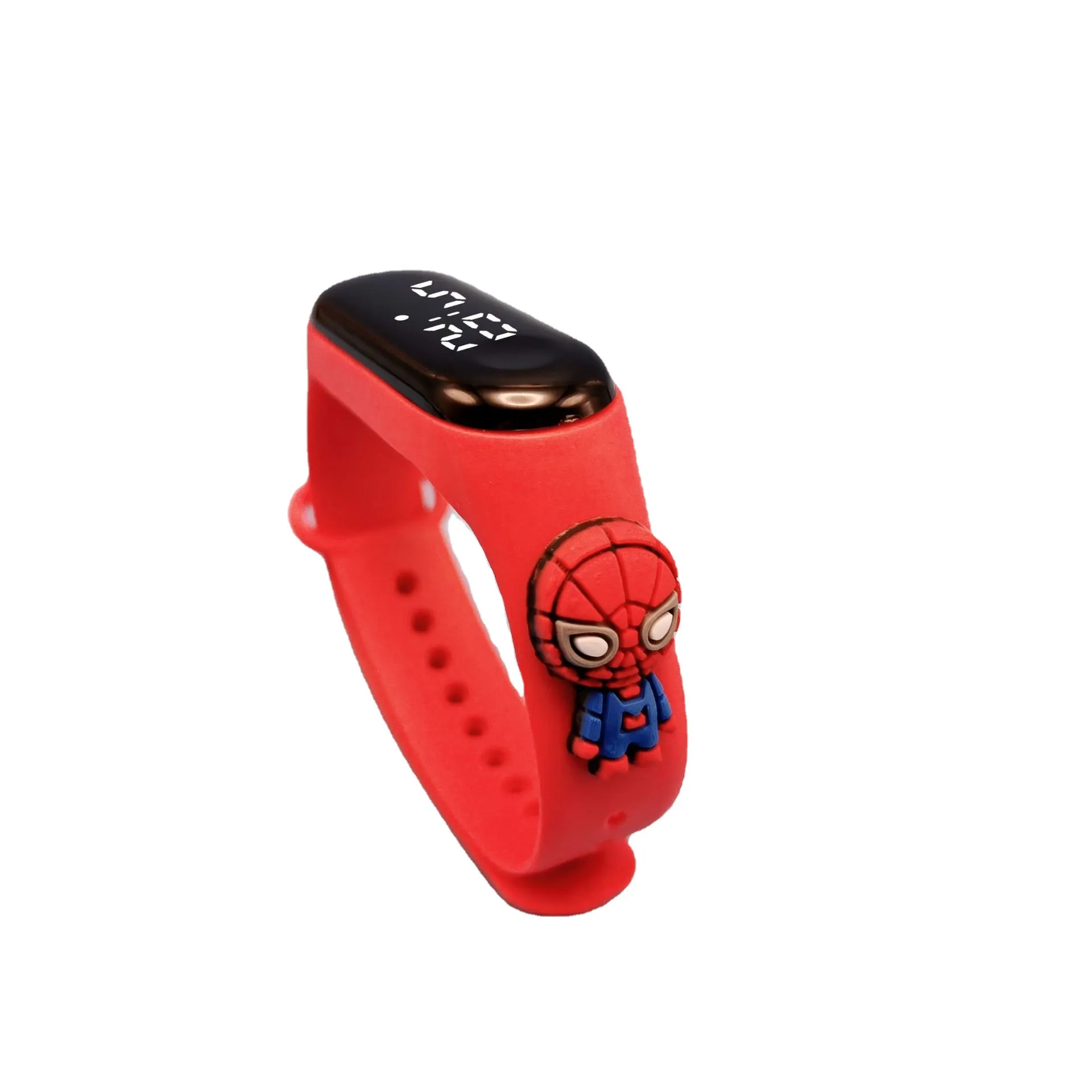 Kids Cartoon Superman LED Touch Screen Watch - Waterproof Digital Bracelet Watch for Children, Boys, Girls - Electronic Anime Doll Gift thumbnail 5