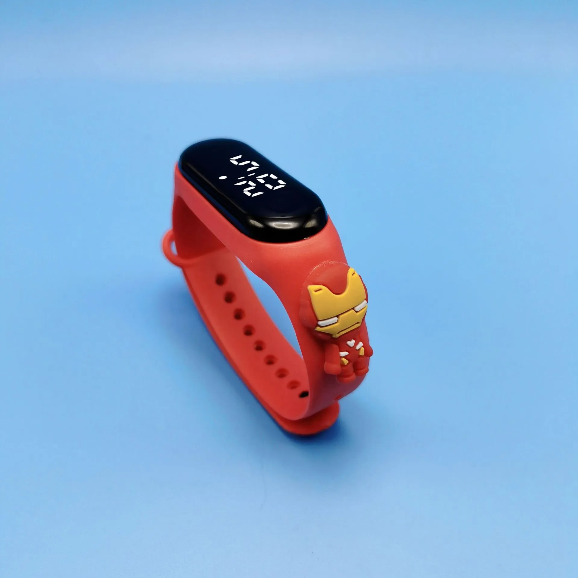 Kids Cartoon Superman LED Touch Screen Watch - Waterproof Digital Bracelet Watch for Children, Boys, Girls - Electronic Anime Doll Gift thumbnail 6
