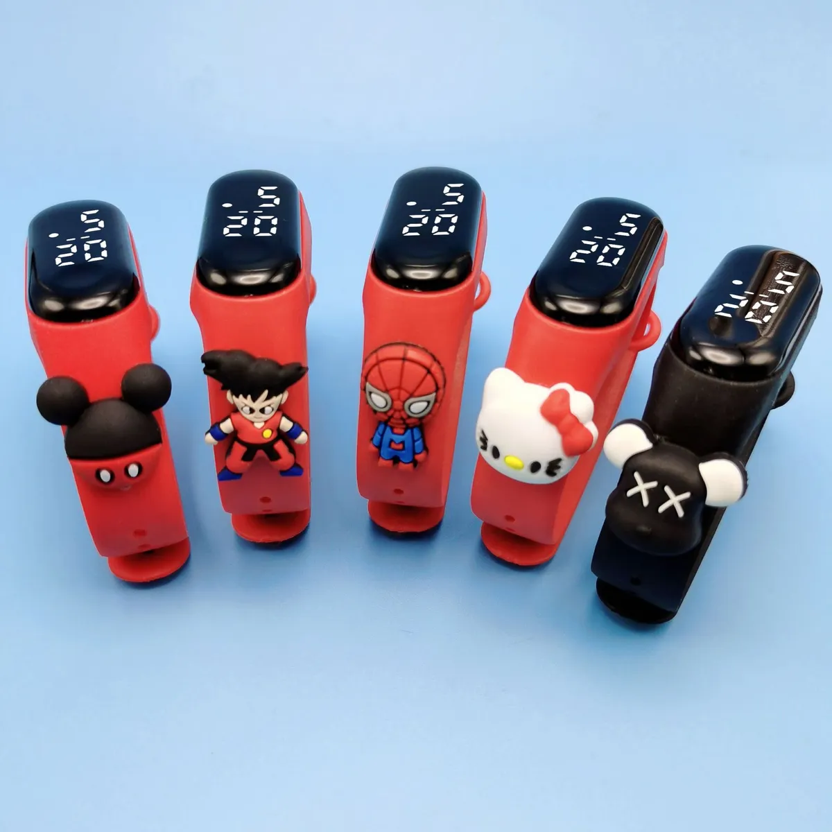 Kids Cartoon Superman LED Touch Screen Watch - Waterproof Digital Bracelet Watch for Children, Boys, Girls - Electronic Anime Doll Gift showcase 1