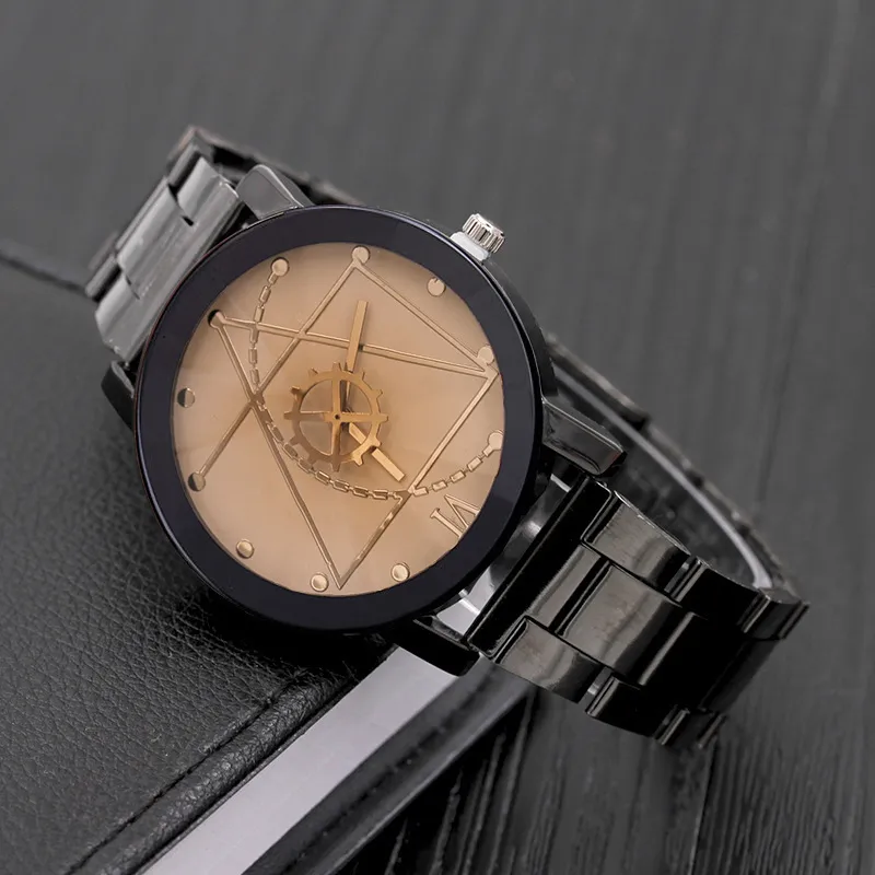 Fashion Compass Turntable Steel Band Watch for Men and Women - Stylish Couple Watch, Micro Business Gift - 2016 New Export Design thumbnail 3