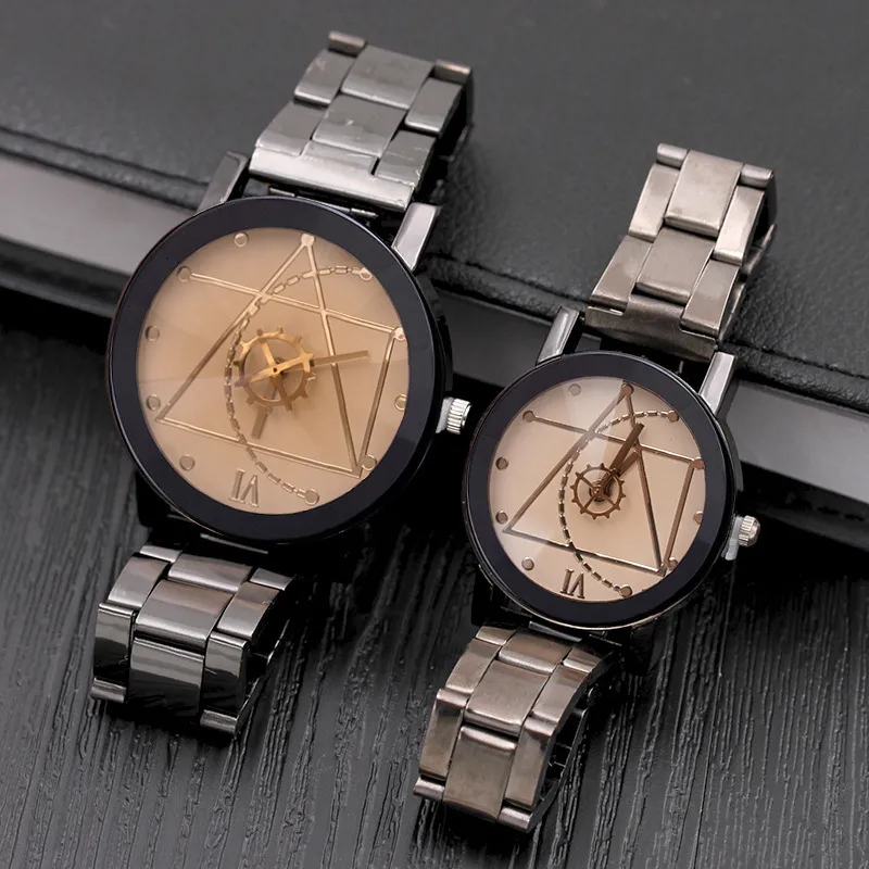 Fashion Compass Turntable Steel Band Watch for Men and Women - Stylish Couple Watch, Micro Business Gift - 2016 New Export Design thumbnail 5